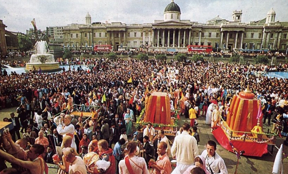 Sankirtana at ISKCON's Annual Ratha-Yatra Festival in London