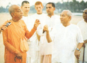 Prabhupada with Dr. Patel