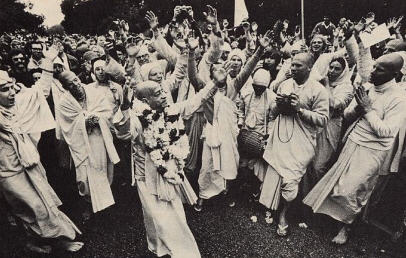 At a Ratha Yatra Chariot Festival in San Francisco