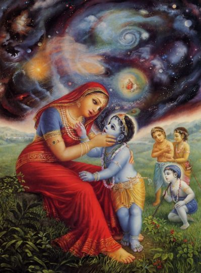 The Whole World in Krsna's Mouth